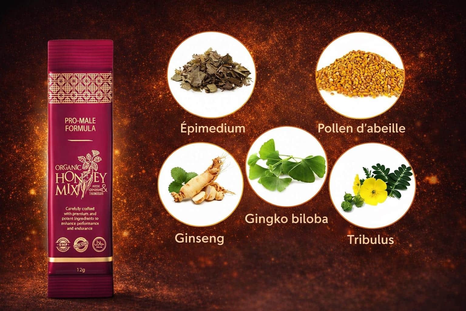 complément vitalité masculine naturel en sticks bio