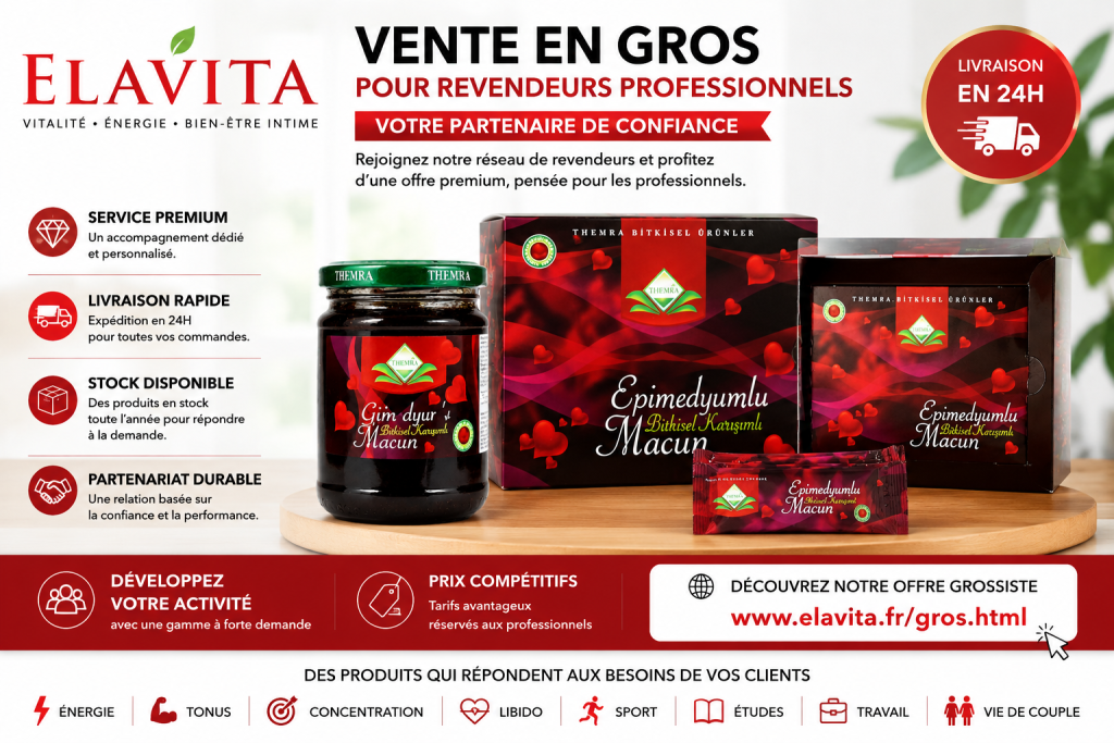 **Vente en gros Elavita : découvrez une offre premium pour revendeurs avec stock disponible, livraison rapide, service client réactif et formats Macun adaptés à la distribution professionnelle sur elavita.fr et elavita.fr/gros.html.**