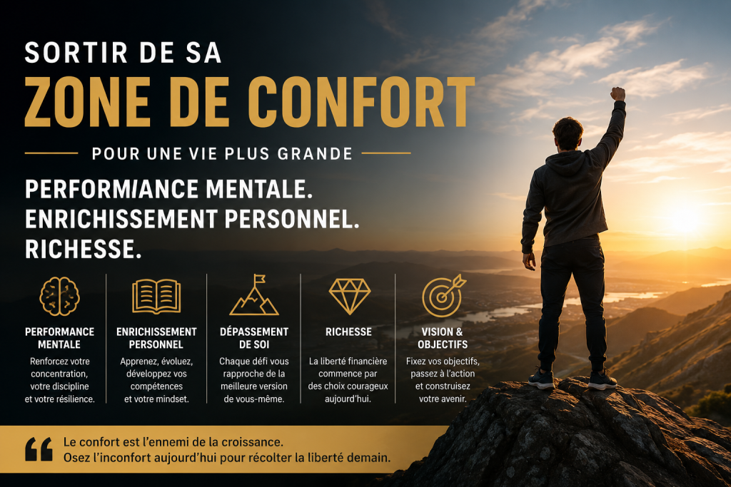 **Sortir de sa zone de confort, développer sa performance mentale, viser plus haut : découvrez pourquoi l’inconfort intelligent est souvent la vraie clé de l’enrichissement personnel, de la discipline, de la confiance et de la réussite durable.**